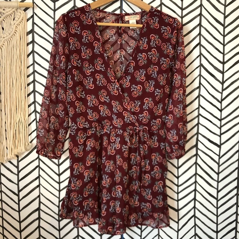 BAND OF GYPSIES Long-sleeve Romper